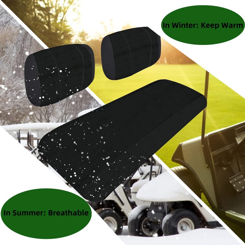 BestAccess Golf Cart Seat Cover | Golf Cart Mesh Seat Cover for Yamaha G2 G9 G16 G19 G22 & Club Car DS Pre-2000, E-Z-GO Marathon Golf cart