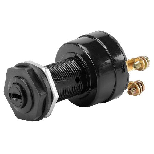 Roykaw 12V Golf Cart Ignition Switch with Keys Compatible with Club Car DS/Precedent/Turf Carryall I & II/XRT 1996-up Gas Golf Cart, 4 Terminals Switch, OEM# 101826301
