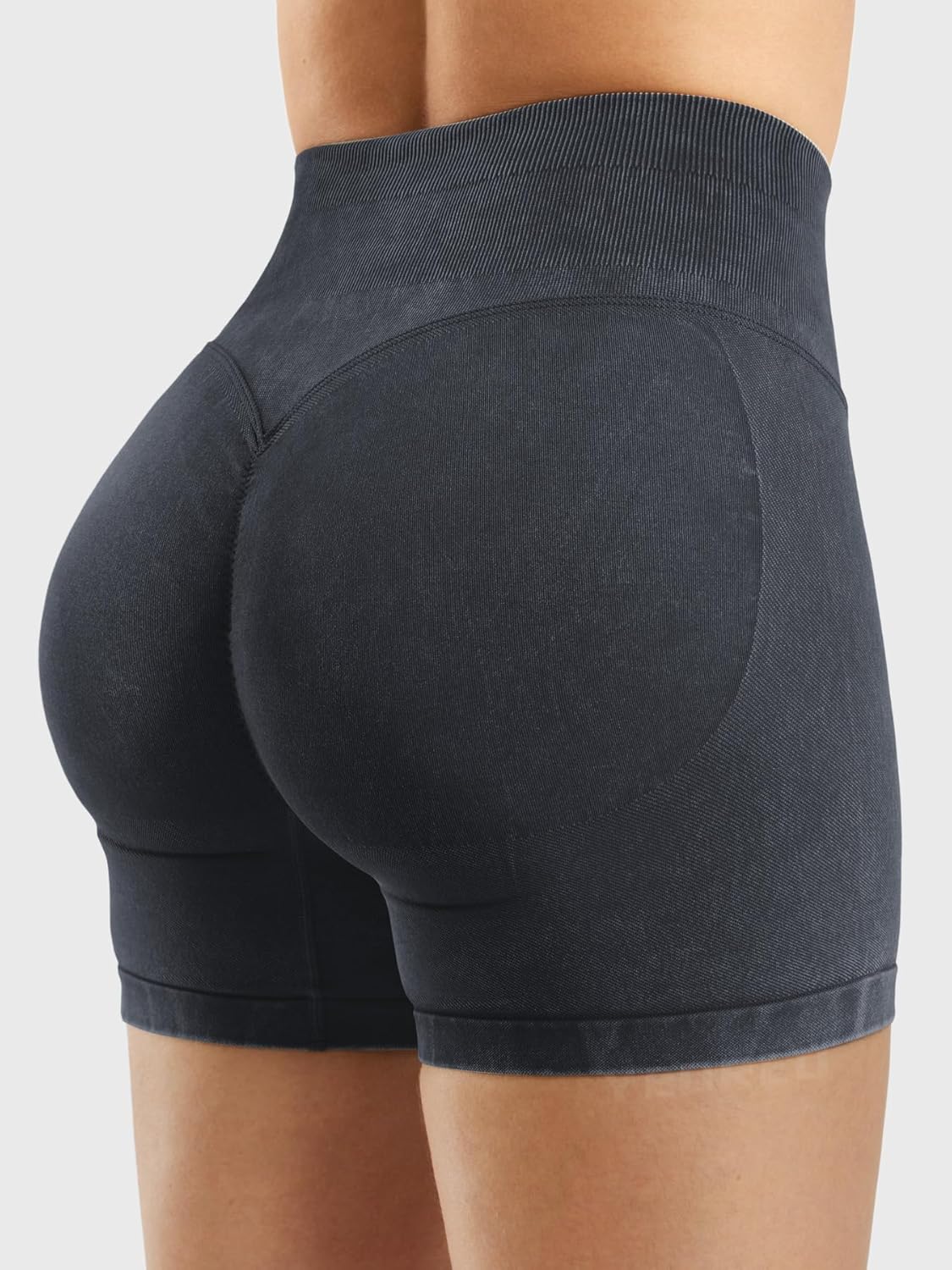 YEOREO Women's Gym Shorts - 4.5" Butt Lifting Seamless Biker Shorts for Ultimate Comfort