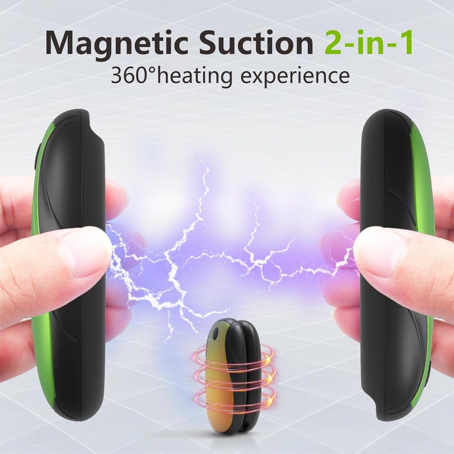 Skiennix Rechargeable Hand Warmers - 14000mAh Quick Charge Portable Heater | Perfect for Winter Camping & Gifts