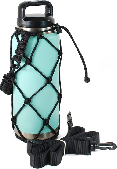 Gearproz HydroNet Carry Bag - Versatile Handle & Shoulder Strap for YETI Rambler & Camelbak Bottles | Ideal for Hiking, Camping, Travel