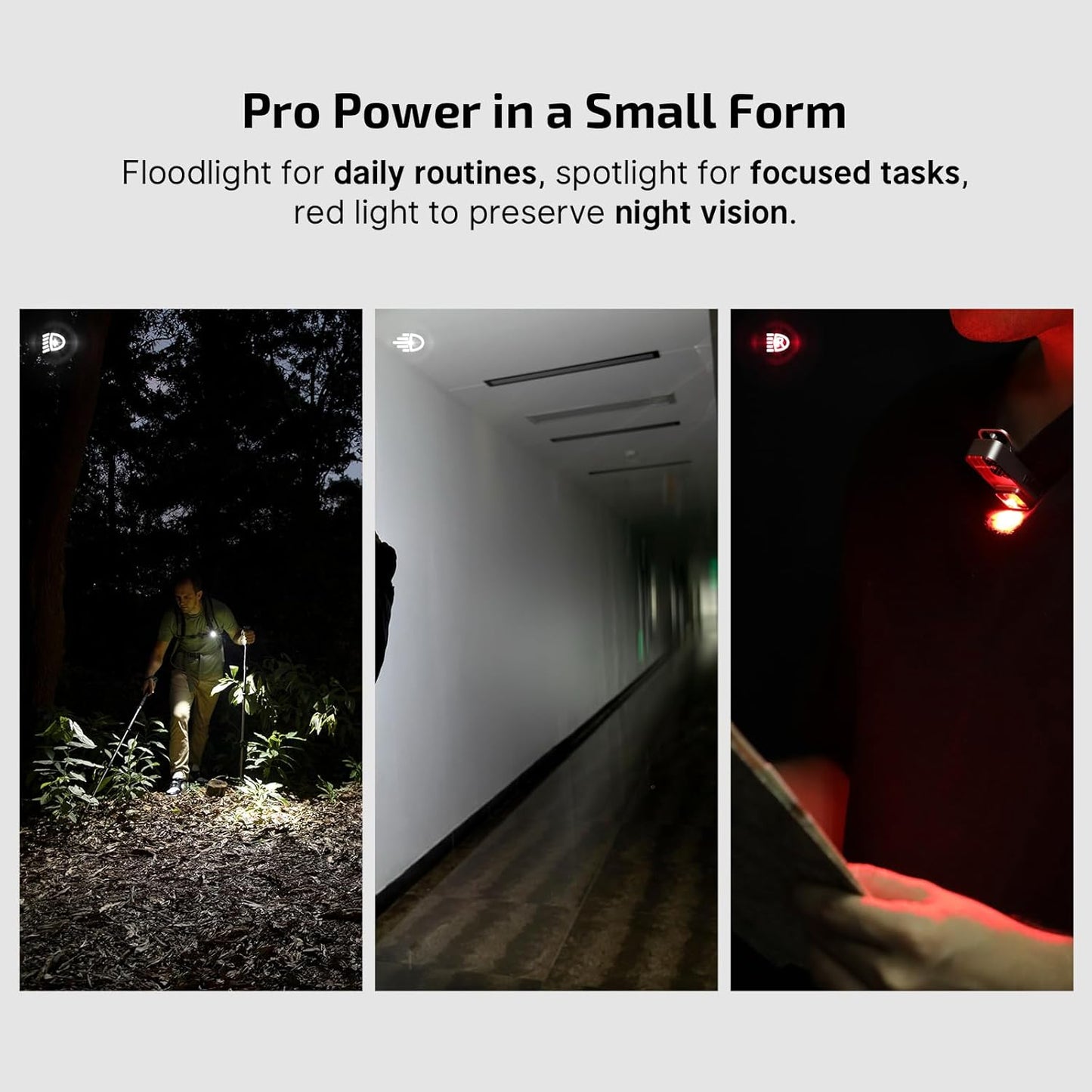 OLIGHT Oclip Pro Rechargeable EDC Flashlight - 500 Lumens, Magnetic Clip-On Light for Outdoor & Indoor Use