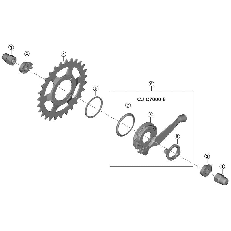 Shimano Nexus CS-C7000 Nexus Inter-5 Sprocket Wheel - 27T