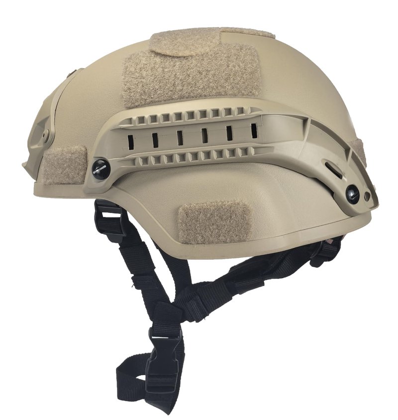 ATAIRSOFT Tactical Airsoft Paintball MICH 2000 Helmet with Side Rail & NVG Mount DE