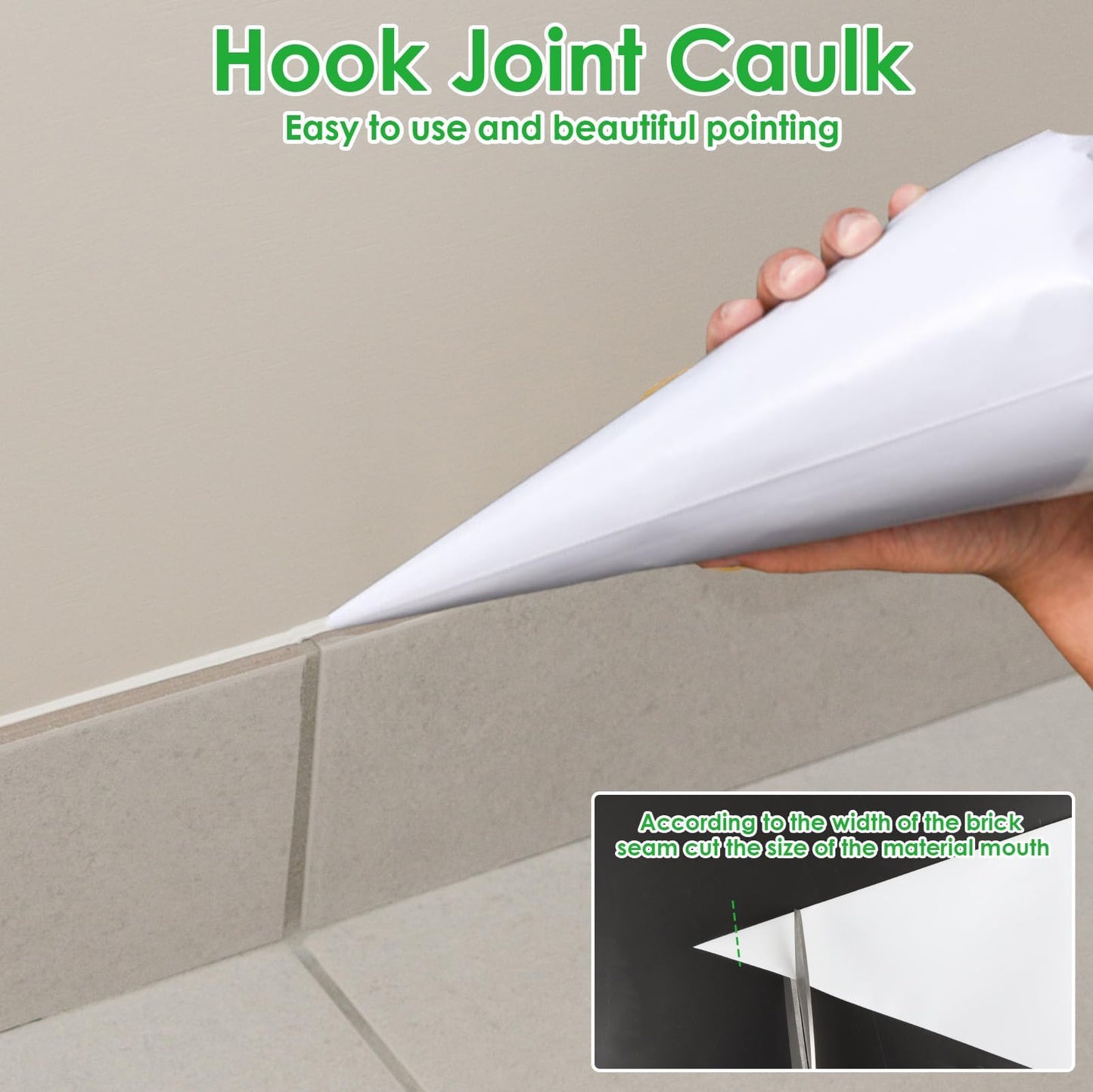 22 Pcs Tile Grout Masonry Mortar Bag with Tile Caulk Tool, 16" x 12" Heavy Duty Tear Resistant Puncture Tip Cement Sealer Mortar Grout Bag Masonry for Tile Installation, Grouting Bag (White)