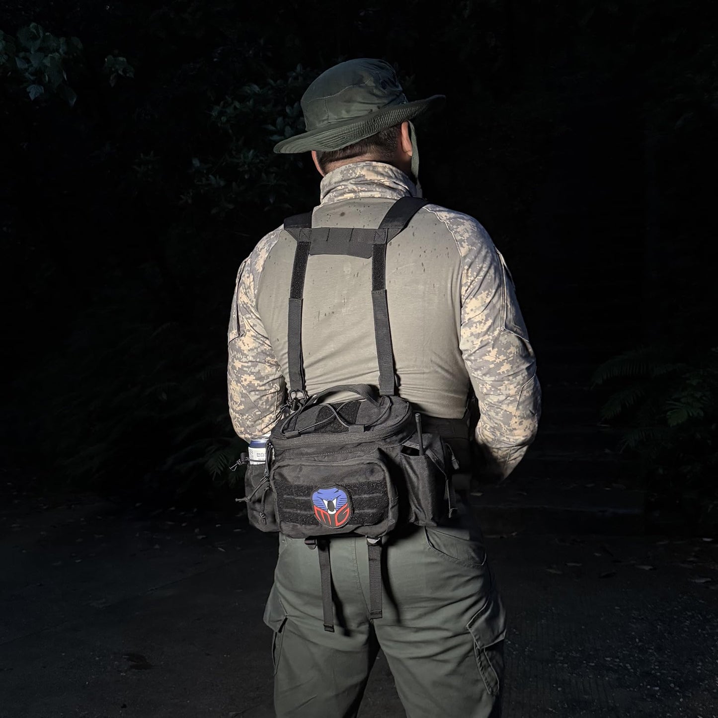 MGFLASHFORCE Tactical Fanny Pack for Men EDC Molle Waist Bag Hip Belt Pouches for Hiking Fishing Climbing Running Cycling Outdoor Sports