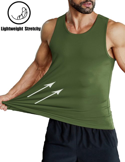 COOFANDY 3 Pack Workout Tank Tops Mens Quick Dry Muscle Sleeveless Shirts Running Gym t-Shirts Tank Slim Fit Small