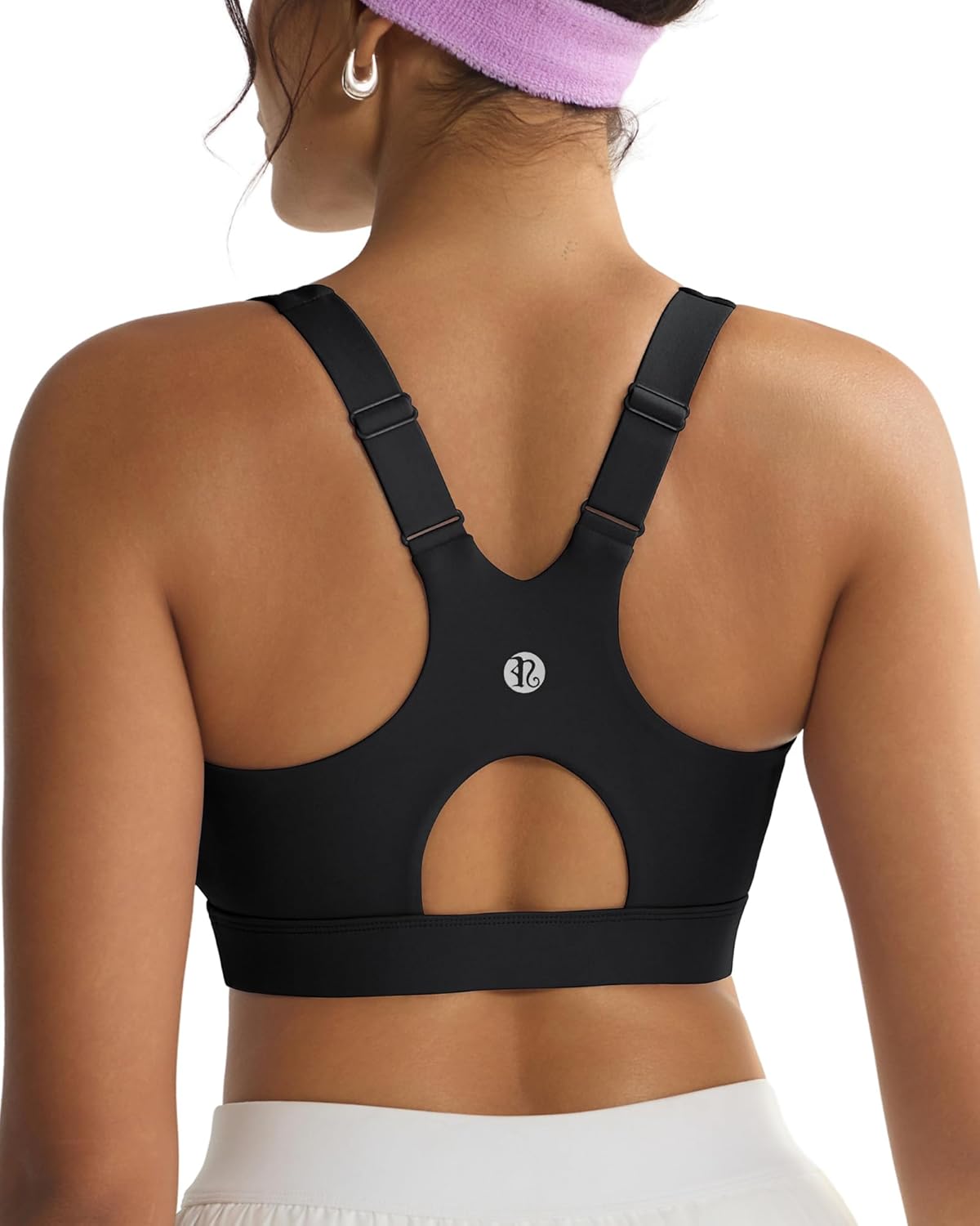 RUNNING GIRL Sports Bra - High Impact Supportive Design with Adjustable Straps & Sewn-In Pads