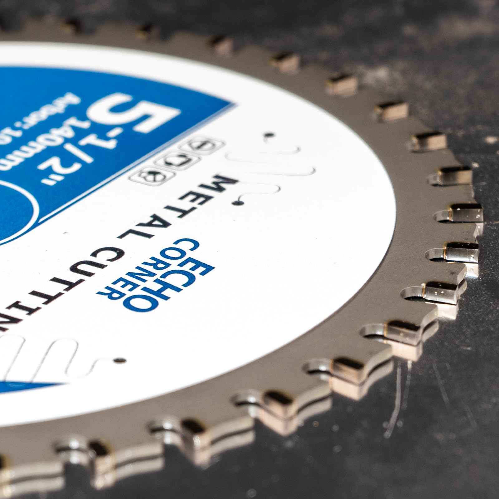 Echo Corner 5-1/2-Inch (10mm Arbor) Metal Cutting Circular Saw Blade, Fast Dry Cool Clean Cut Off Mild Steel, Angel Iron, Ferrous Sheet/Plate/Tube