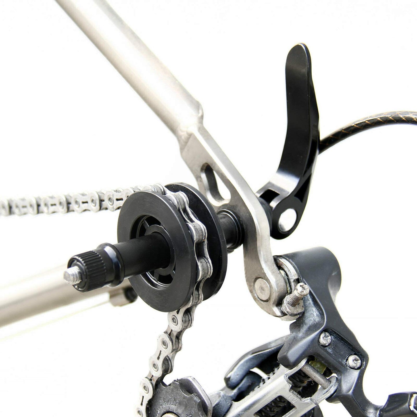 BikeHand Dummy Hub Bicycle Bike Easy Chain Keeper Tool Holder Frame Protector - Quick Release Or MTB 12mm Thru Through Axle