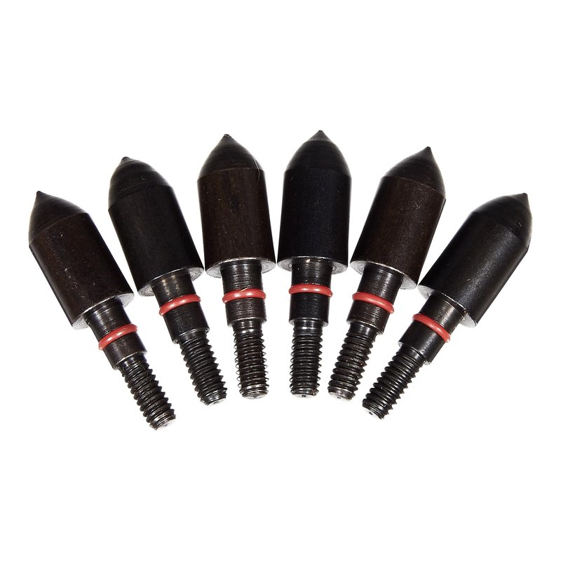 Allen Company Stay-Tight Archery Bullet Points for Target Practice (Pack of 6), 11/32", 125 grain