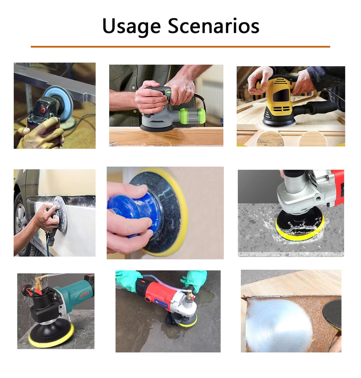 Tueascallk 50Pcs 5 Inch 600 Grit Non-Porous Wet and Dry Hook and Loop Sanding Discs for Random Orbital Sander and Electric Sander Sandpaper