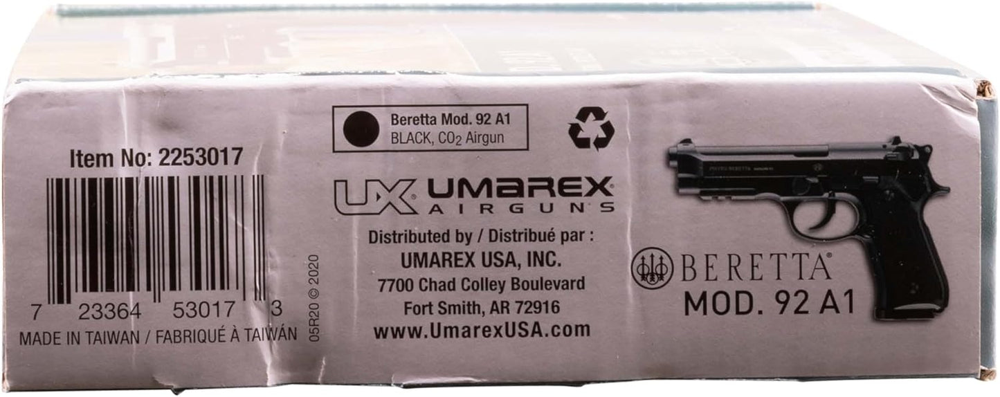 Umarex Beretta M92 A1 Blowback Air Pistol - Full-Auto .177 Caliber BB Gun for Realistic Shooting Experience