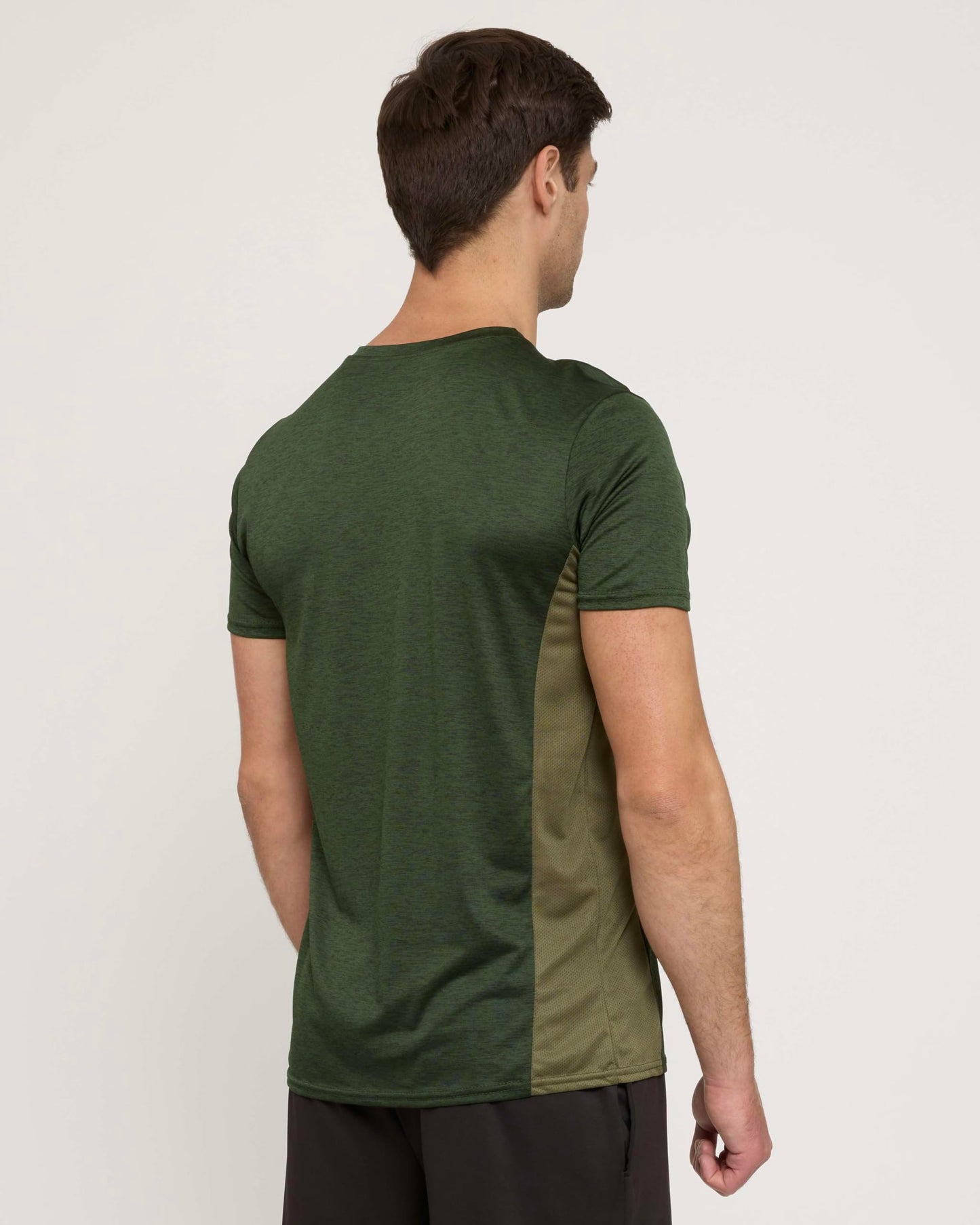 Real Essentials 5 Pack: Men's Dry-Fit Short Sleeve Crew Neck T Shirts Fitness Running Gym Workout Cool Exercise Athletic Tee, Set 12, Small