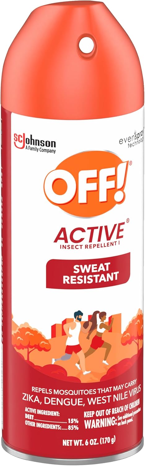 OFF! Active Insect Repellent - Sweat-Resistant Formula for Maximum Protection