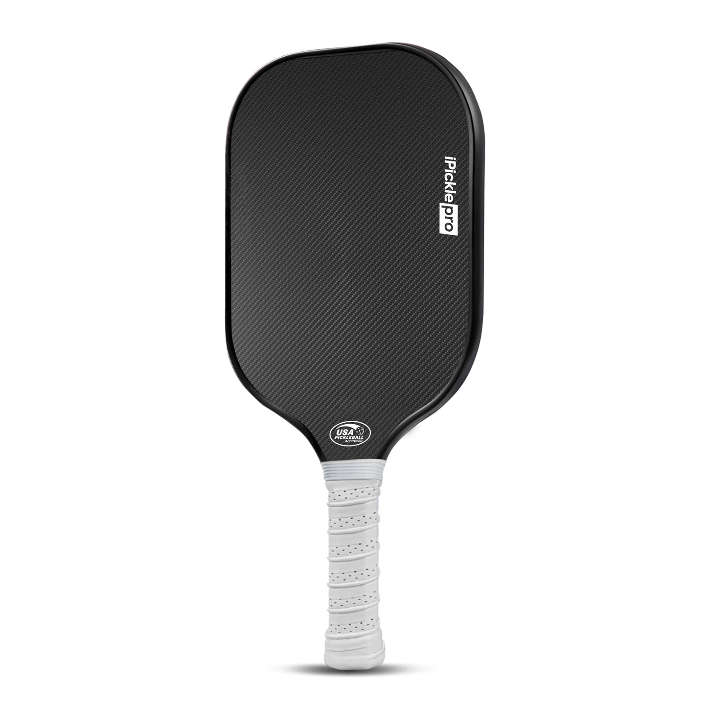 Pickleball Paddle with Cover - 3K Raw Carbon Fiber Pickleball Paddles for Spin & Control, 20mm Polymer Honeycomb Core for Power & Consistency | USAPA Approved | Designed in The USA
