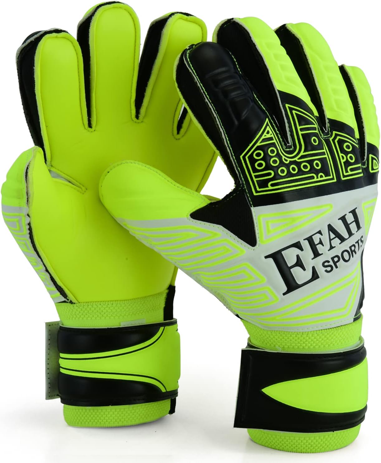 Regine Switzerland Soccer Goalkeeper Gloves - Youth Goalie Gloves with Fingersave & Double Wrist Grips