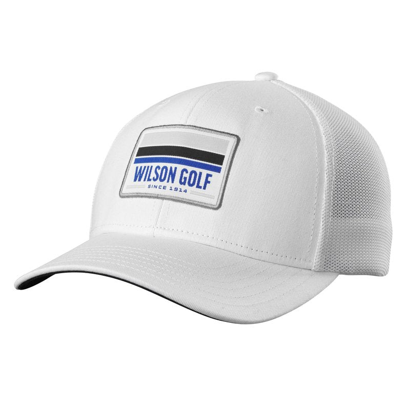 WILSON Snapback Golf Hat - White, OSFA