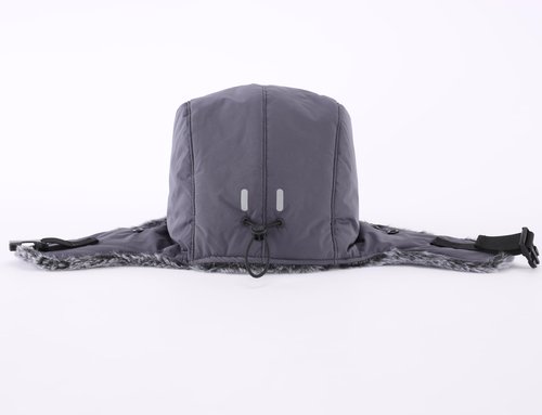 Home Prefer Waterproof Mens Faux Fur Trooper Trapper Hat Hunting Warm Winter Hat with Ear Flaps Visor Face Mask (US, Alpha, One Size, Dark Grey)