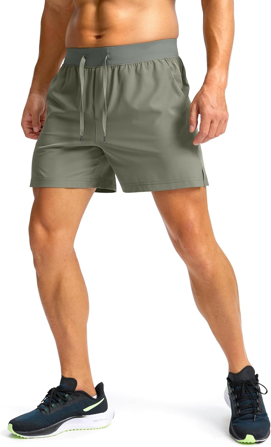 Soothfeel Men's Running Shorts - Lightweight Quick-Dry Athletic Shorts with Zipper Pockets | Available in 9", 7", 5" Sizes