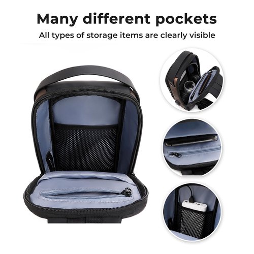 Rcrirth Sling Bag for Men | Anti-theft Crossbody Bag - Crossbody Shoulder Chest Bag for Daily use
