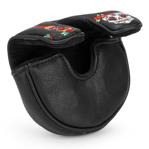 Golf Mallet Putter, Sugar Skull Magnetic Closure Premium Leather Golf Club Head Covers Fits for Golf OZ1 MEZZ 1 MEZZ1 MAX Putter