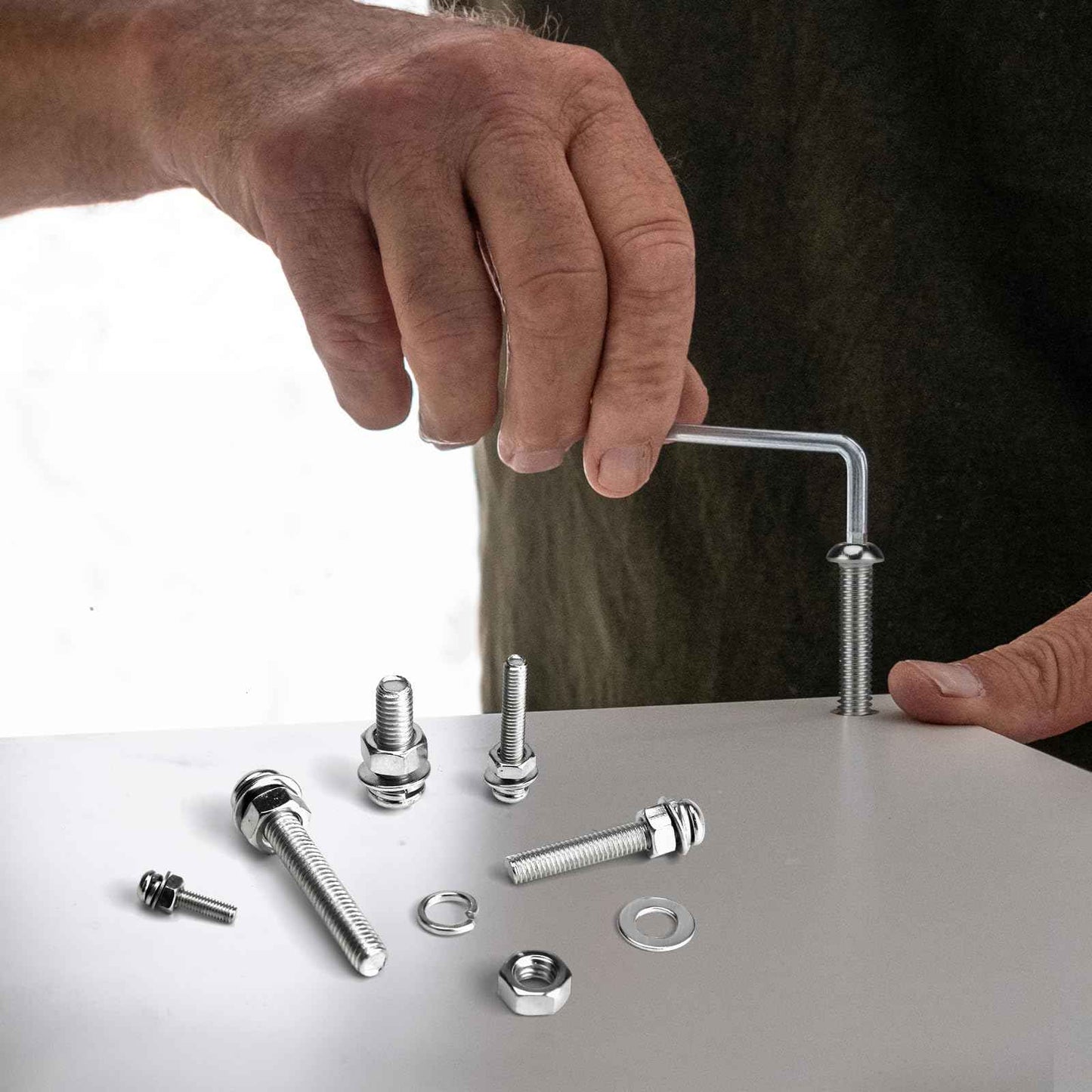 1218 Pcs Screws Bolts and Nuts Assortment Kit with 4 Pcs Screws Wrenches,304 Stainless Steel M3 M4 M5 M6 Metric Machine Screws Nuts Flat Washers and Lock Washer Kit, Anti Rust Screws Set