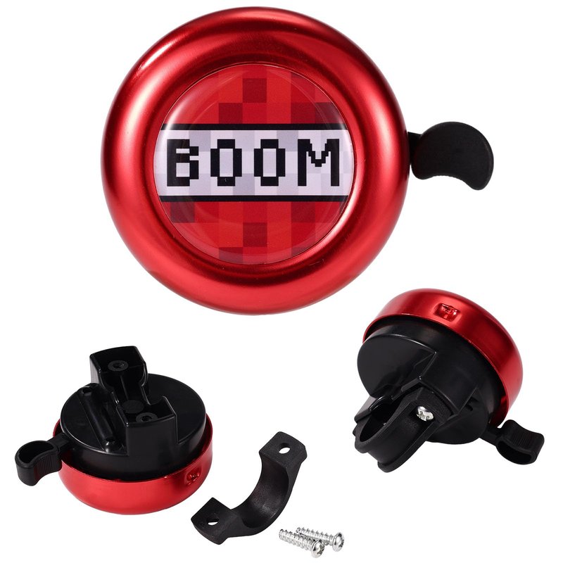 Pixel Theme Bike Bell for Kids, Aluminum Bicycle Bell with Clear Loud Sound Cycling Accessories for Boys Girls Toddler