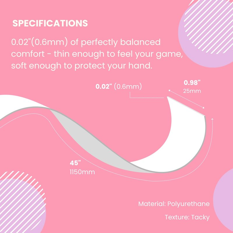 Strawberries and Cream Tennis Tape & Dampener Set - 2 Tacky 45” Long x 0.98” Wide Racket Handle Overgrips & 1 Matching Ping Dampener, Pink Anneliese Pattern