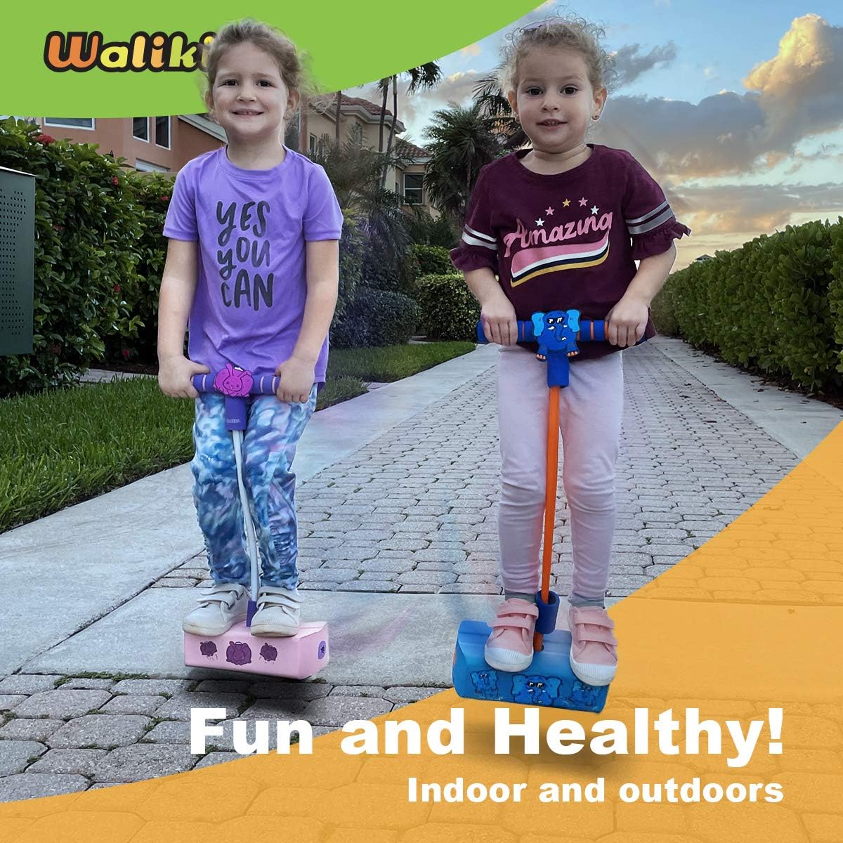 WALIKI Foam Pogo Hopper - Elephant Jumper | Fun and Safe Toy for 4-Year-Olds