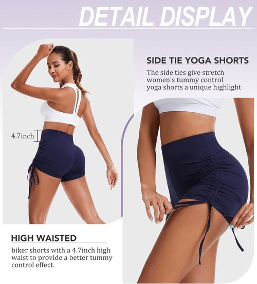 FULLSOFT High Waisted Biker Shorts - Tummy Control Spandex for Yoga, Workout, Cycling & Dance