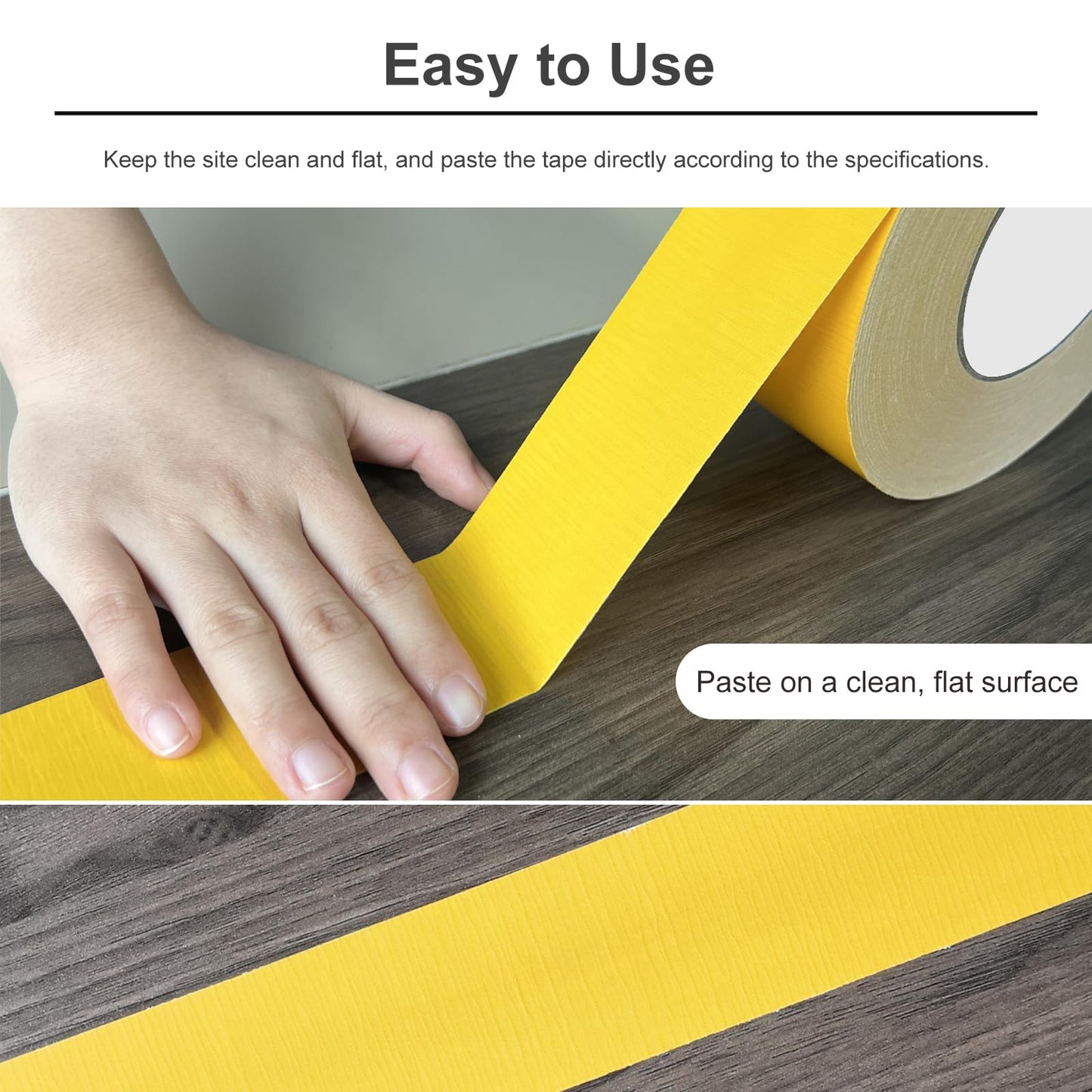 VloEssic Portable Pickleball Court Tape Lines Outdoor/Indoor, 2in x 230FT Temporary Pickleball Court Marking Kit, Pickleball Tape for Outdoor Court, Like Pickleball, Badminton, Tennis, Basketball