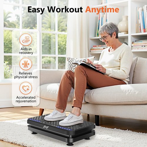 AXV Vibration Plate - Full Body Shaker Exercise Machine for Weight Loss | Vibrating Fitness Platform
