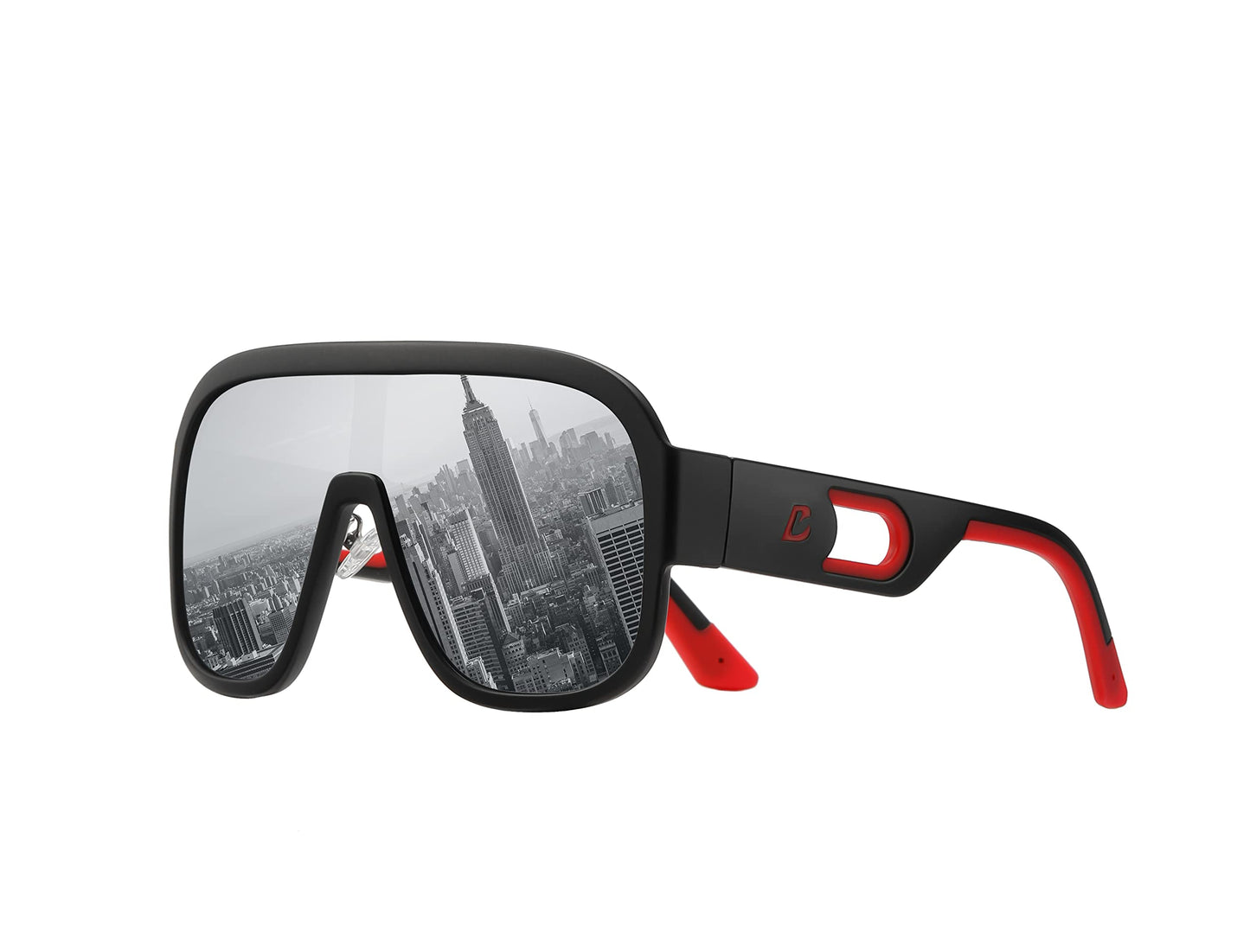 Bevi Sunglasses Polarized UV Protection with Flexible Lightweight Frame Shield Sunglasses for Men Women 2738C1