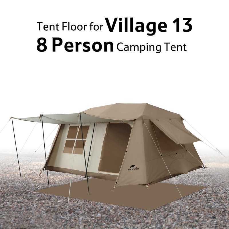 Naturehike Village Tent Footprint,Waterproof PU 3000mm Wear-Resistant Groundsheet Floor Mat