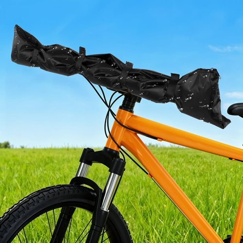 Ebike Handlebar Cover Bike Handlebar Cover Transport Protectors Protective Handle Covers for Bicycle Rain Covers Guard for Ebike Protection Rear Rack, Black