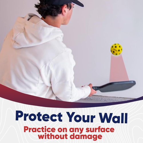 Enhance Pickleball Ninja Ball - The Original Silent Pickleball - Foam Pickleball for Quiet Practice at Home - Comes with 3 Balls - Indoor or Outdoor Balls for Quiet Practice
