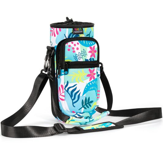 Nuovoware Water Bottle Carrier Bag, 25oz/32oz, Coloured Leaves