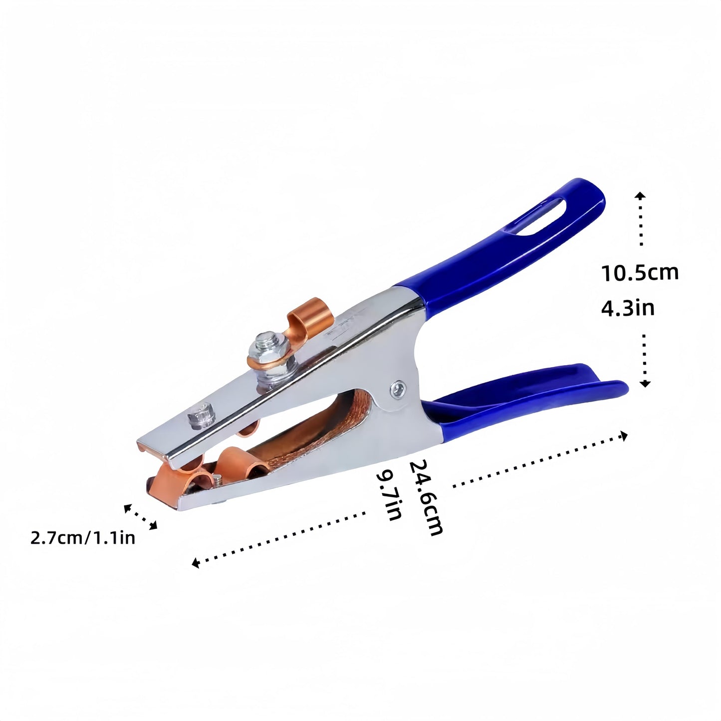 TimelyDu Welding Ground Clamp, ground clamp for welder Suitable for MIG MMA TIG ARC Plasma cutting welder（Large）