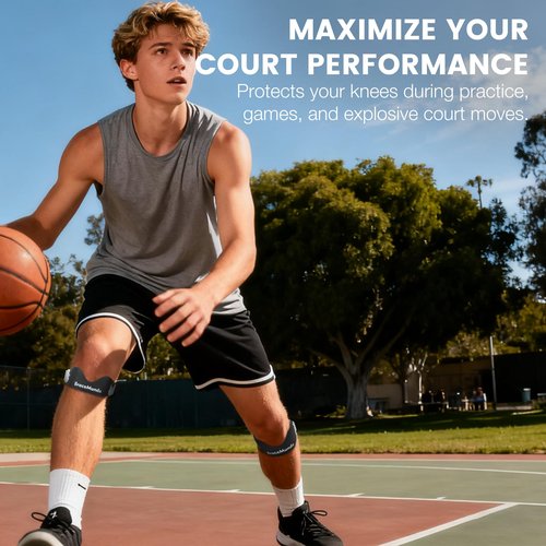 bracemundo 2 Pack Patellar Tendon Knee Strap – Adjustable Knee Brace for Jumper’s Knee, Tendonitis, Arthritis, Running, Basketball, Squats – Non-Slip Patella Band for Pain Relief & Joint Support