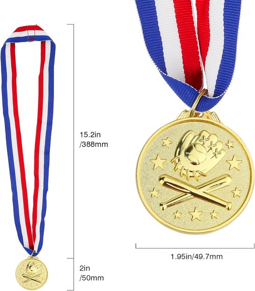 Gold Medals - Olympic Style 1st Place Awards for Sports & Competitions | 2 Inches