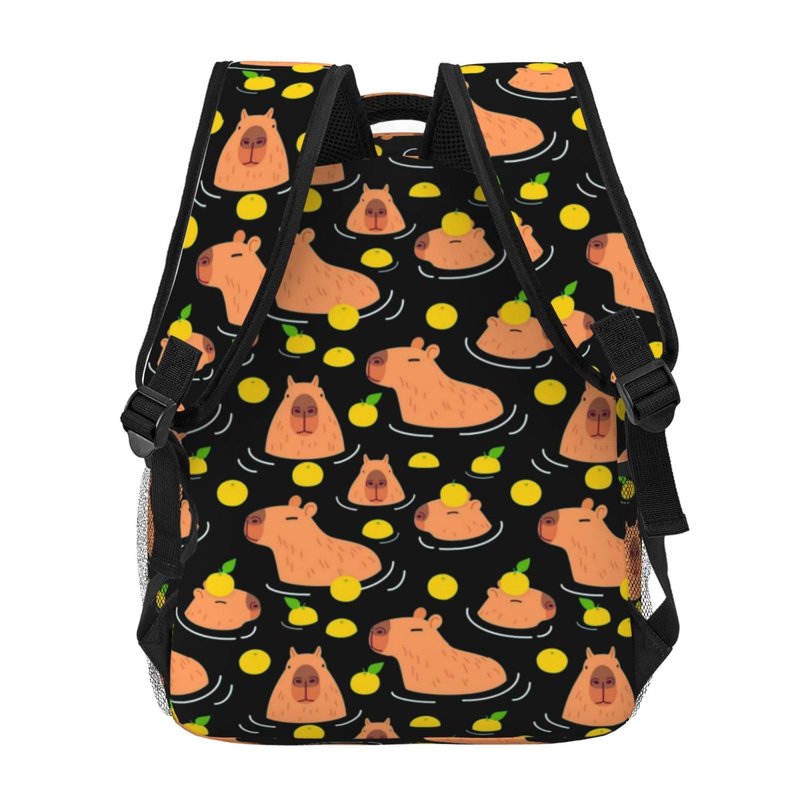 moremohome capybara backpack,capybara stuff,capybara accessories,capybara gifts,capybara supplies,cute backpack,backpack for women,backpack for men,11.4 * 7.8 * 15.7 inches,04