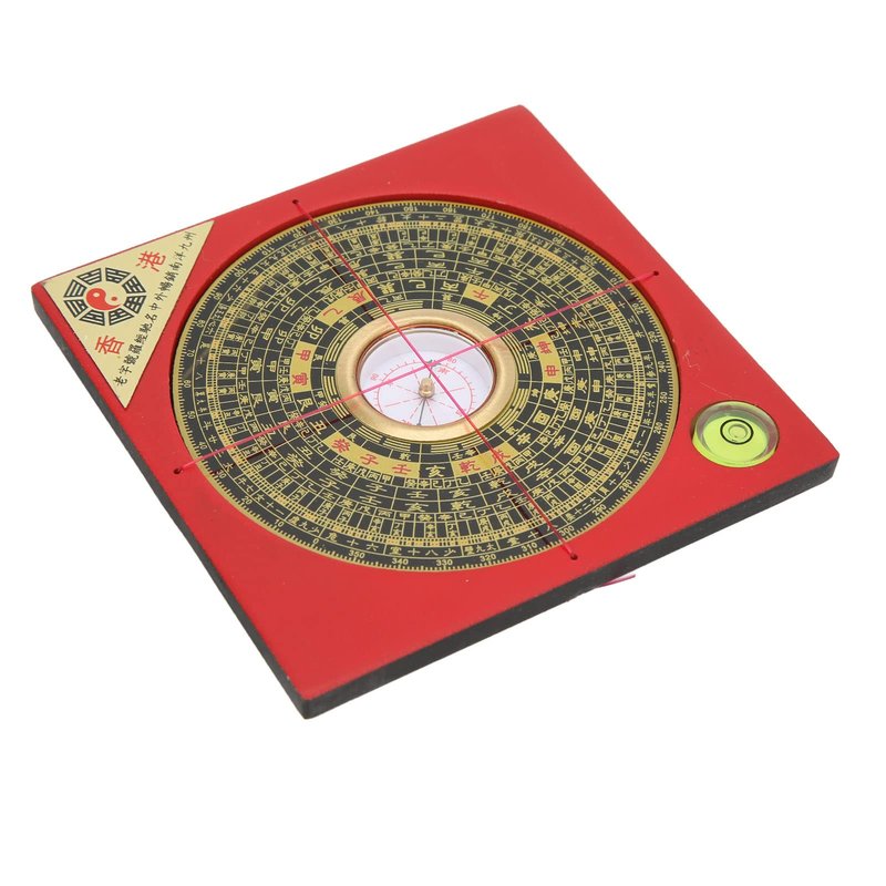 Miskall Feng Shui Compass, Chinese Feng Shui Luo Pan Tool Ancient Compass Good Luck Survey Geomantic Omen Exorcise Evil Spirits Geomantic