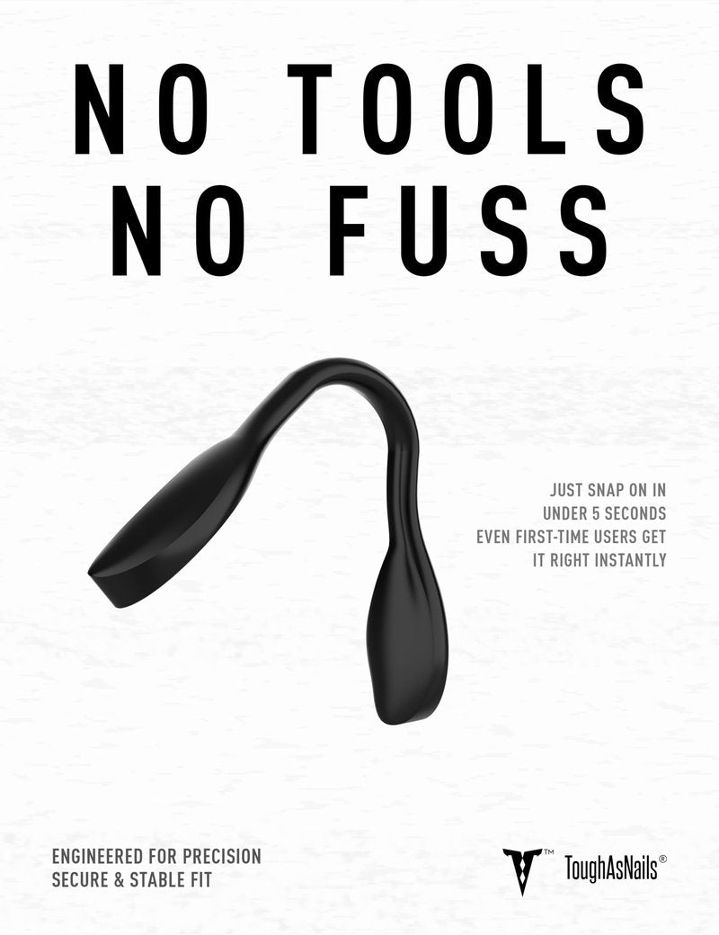 ToughAsNails Standard Fit Black Replacement Nose Pads Pieces for Oakley Split Time OO4129/Split Shot OO9416/Targetline OO9397/Crossrange OO9361/Crossrange XL OO9360/Crossrange Patch OO9382 Sunglasses