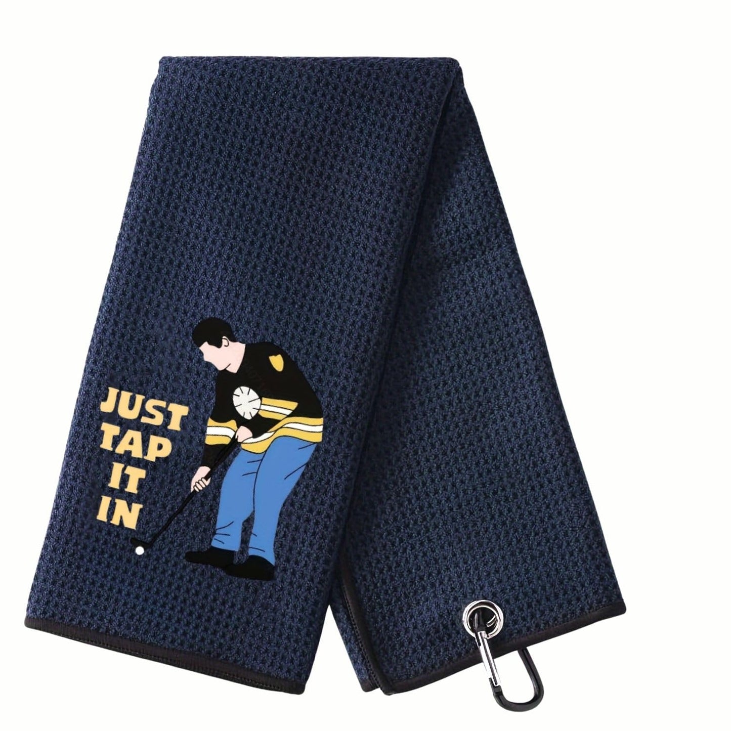 Amitrely Funny Golf Towel, Marsters Tournament, Funny Golf Towel for Golf Bags with Clip, Golf Gift for Men Husband Boyfriend Dad, Birthday, Cristmas Gifts for Fan (Just tap it in)