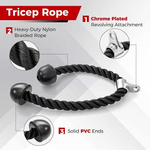 Goplus Cable Machine Attachment Set, 4PCS/ 5PCS LAT Pulldown Attachments w/V-Shaped Press Down Handle, Tricep Rope, Double D Handle, Weight Machine Accessories for Home Gym (5PCS-add a Straight Bar)