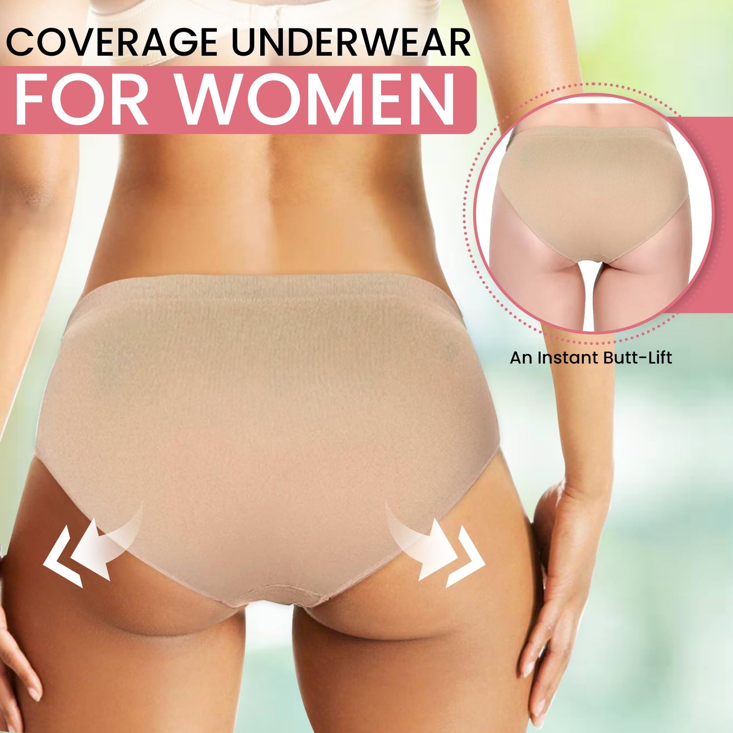 Zenmarkt Dance Briefs for Girls and Women - Mid-Waist Cotton Ballet Underwear - Seamless, Breathable, Moisture-Wicking Performance Briefs for Youth and Adults (Child M - 9-12 Years) Beige
