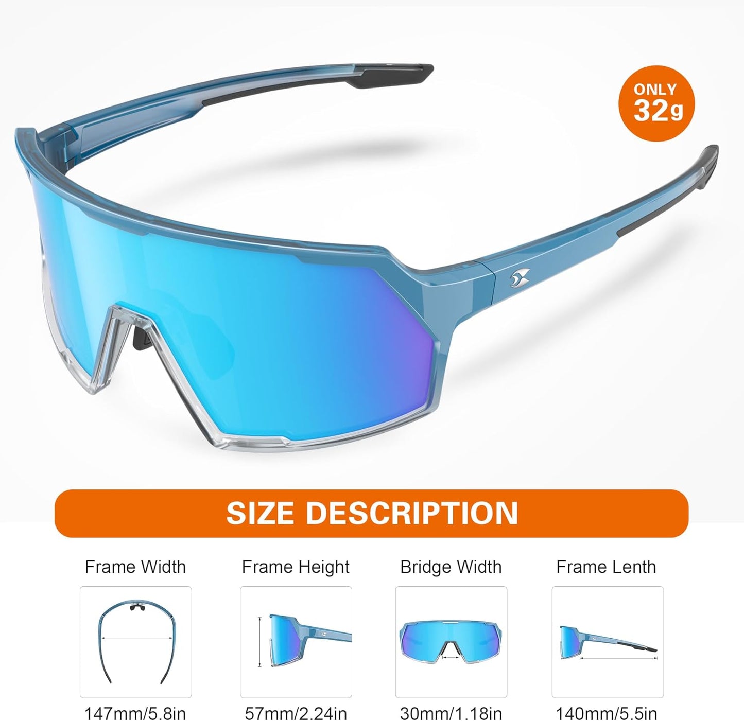Suoso Cycling Sports Sunglasses - UV400 Protection for Men | Perfect for Biking, Running, and Baseball