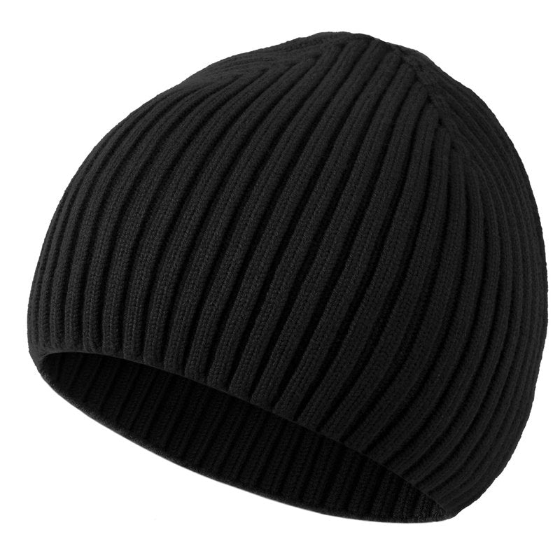 ROYBENS Wool Beanie for Men Women, Seamless Knit Warm Winter Hat Cuffless Soft Trawler Fisherman Beanies Watch Cap Skull Caps