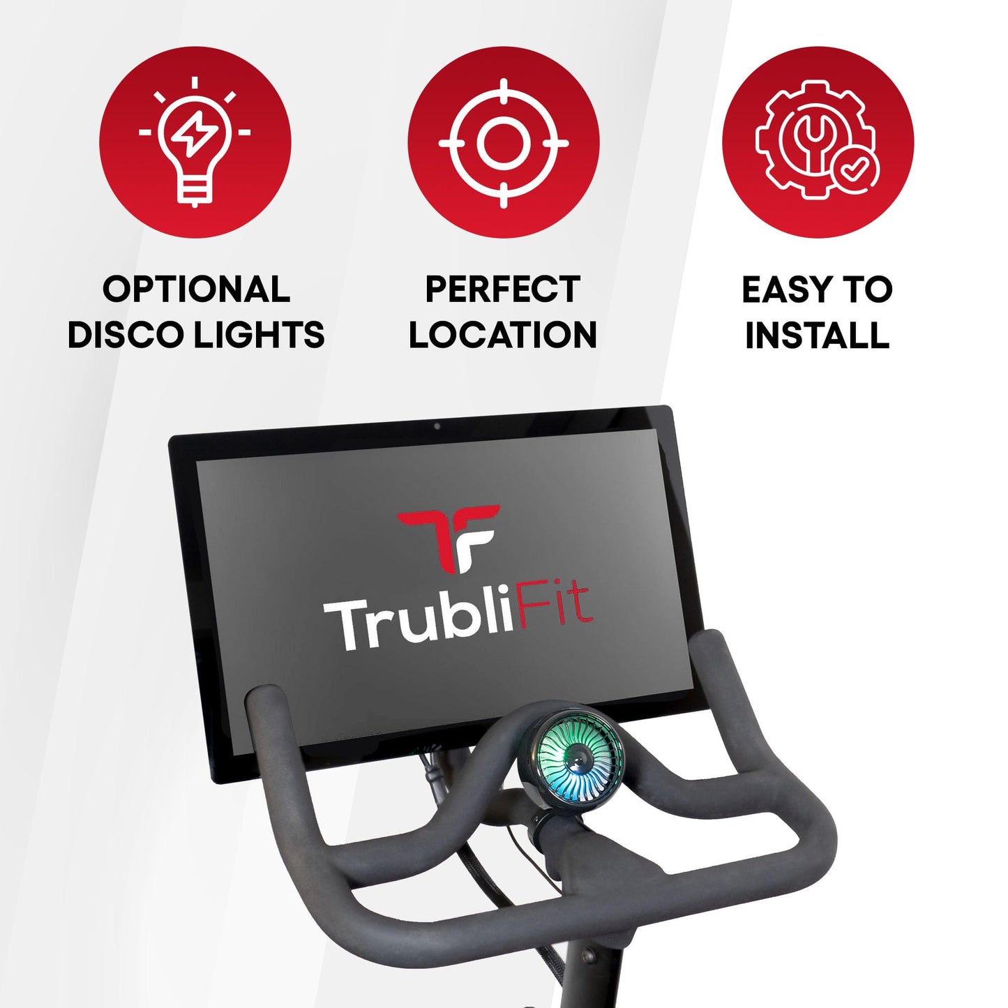 TrubliFit Fan for Peloton Bike & Peloton Treadmill - Accessories for Peloton - Fits Original, Bike+ or Tread - No Batteries or Charging Required